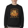 Cozy Readers Book Society Vintage Fall Books & Pumpkin Youth Crewneck Sweatshirt