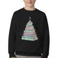 Cute Bookmas Christmas Book Tree Book Lover Teacher Youth Crewneck Sweatshirt Cute Bookmas Christmas Book Tree Book Lover Teacher Youth Crewneck Sweatshirt