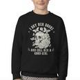Cute I Buy Her Books And Call Her A Good Girl Book Lover Youth Crewneck Sweatshirt