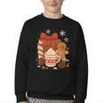 Cute Christmas Books Gingerbread Xmas Book Lover Teacher Youth Crewneck Sweatshirt Cute Christmas Books Gingerbread Xmas Book Lover Teacher Youth Crewneck Sweatshirt