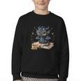 Cute Dragon Books Flower Bookworm Book Lover Youth Crewneck Sweatshirt Cute Dragon Books Flower Bookworm Book Lover Youth Crewneck Sweatshirt