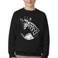Cute Giraffe Wear Glasses Reading Book Librarian Bookworm Youth Crewneck Sweatshirt