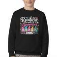 Cute Reading With My Gnomies Gnome Book Bookworm Lover Youth Crewneck Sweatshirt Cute Reading With My Gnomies Gnome Book Bookworm Lover Youth Crewneck Sweatshirt