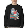 Cute Reading Seal On Books Book Lover Youth Crewneck Sweatshirt Cute Reading Seal On Books Book Lover Youth Crewneck Sweatshirt