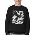 Dark Academia Fantasy Dragon Book Lover Bookish Goblincore Youth Crewneck Sweatshirt Dark Academia Fantasy Dragon Book Lover Bookish Goblincore Youth Crewneck Sweatshirt