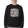 Dark Romance Romantasy Book Lover Shadow Daddy STFUATTDLAGG Youth Crewneck Sweatshirt Dark Romance Romantasy Book Lover Shadow Daddy STFUATTDLAGG Youth Crewneck Sweatshirt
