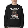 Das Ist Es Was Ich Tue Ich Lese Books Crochet And Youth Crewneck Sweatshirt Das Ist Es Was Ich Tue Ich Lese Books Crochet And Youth Crewneck Sweatshirt