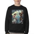 David And Goliath Bible Book Of Samuel King David Comic Youth Crewneck Sweatshirt