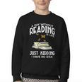 Day Without Reading Read Librarian Book Men Women Kids Youth Crewneck Sweatshirt