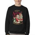 Dear Santa More Books Please Christmas Youth Crewneck Sweatshirt