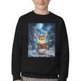 Deer Reads Book Women Girls Reindeer Youth Crewneck Sweatshirt Deer Reads Book Women Girls Reindeer Youth Crewneck Sweatshirt