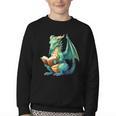 Dragon With Book Youth Crewneck Sweatshirt