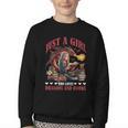Dragon Just A Girl Who Loves Dragons And Books Youth Crewneck Sweatshirt