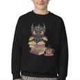 Dragon Read Books Be Kind Stay Weird Book Lover Youth Crewneck Sweatshirt