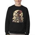 Dragon Reading a Book Dragons And Books Lover Bookworm Youth Crewneck Sweatshirt