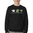 Drink Matcha Read Books Be Happy Book Lover Matcha Tea Lover Youth Crewneck Sweatshirt Drink Matcha Read Books Be Happy Book Lover Matcha Tea Lover Youth Crewneck Sweatshirt