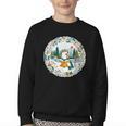 Duck Wilderness Book Reading Illustration Floral Youth Crewneck Sweatshirt Duck Wilderness Book Reading Illustration Floral Youth Crewneck Sweatshirt