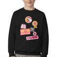 Dungeon Crawler Carl Colorful Sticker Collage LitRPG Book Youth Crewneck Sweatshirt Dungeon Crawler Carl Colorful Sticker Collage LitRPG Book Youth Crewneck Sweatshirt