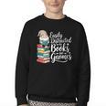Easily Distracted By Books And Gnomes Youth Crewneck Sweatshirt