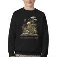 Easily Distracted By Cats And Books Youth Crewneck Sweatshirt