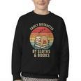 Easily Distracted By Sloths And Books Youth Crewneck Sweatshirt Easily Distracted By Sloths And Books Youth Crewneck Sweatshirt