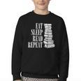 Eat Sleep Read Repeat Reading Book Librarian Men Women Kids Youth Crewneck Sweatshirt Eat Sleep Read Repeat Reading Book Librarian Men Women Kids Youth Crewneck Sweatshirt