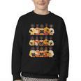 Educated Afro Women Girl Reading Book Future HBCU Grad Youth Crewneck Sweatshirt