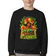 Educated Women Girls Reading Book Black History Month Youth Crewneck Sweatshirt