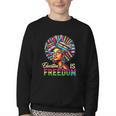 Education Freedom Teacher Books Black History Month Youth Crewneck Sweatshirt Education Freedom Teacher Books Black History Month Youth Crewneck Sweatshirt