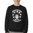 Education Is Freedom History Books African Pride Women Youth Crewneck Sweatshirt