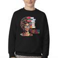 Education Is Freedom History Month Teacher Books Afro Youth Crewneck Sweatshirt