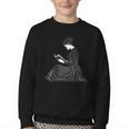 Emily Dickinson Reading A Book Youth Crewneck Sweatshirt