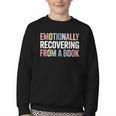 Emotionally Recovering From a Book Reading Librarian Youth Crewneck Sweatshirt