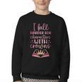 I Fall For The Characters WCrowns Fantasy Book Lover Tee Youth Crewneck Sweatshirt