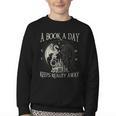 Fantasy Book Club Dragon Reader Book A Day Keep Reality Away Youth Crewneck Sweatshirt Fantasy Book Club Dragon Reader Book A Day Keep Reality Away Youth Crewneck Sweatshirt