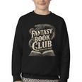 Fantasy Book Club Dragons For Women Men Or Kids Reading Youth Crewneck Sweatshirt