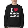 Fantasy Romantasy Book Lover I Love Heart Shadow Daddies Youth Crewneck Sweatshirt Fantasy Romantasy Book Lover I Love Heart Shadow Daddies Youth Crewneck Sweatshirt