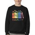 Floral Book Equality Human Rights Social Justice Peace Love Youth Crewneck Sweatshirt Floral Book Equality Human Rights Social Justice Peace Love Youth Crewneck Sweatshirt