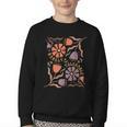 Floral Pride & Prejudice Barely Tolerable Book Lover Bookish Youth Crewneck Sweatshirt