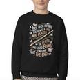 Flute And Books Marching Band Musician Flutist Flute Player Youth Crewneck Sweatshirt