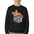 Fox Reading Book Pajama Sleep Youth Crewneck Sweatshirt Fox Reading Book Pajama Sleep Youth Crewneck Sweatshirt