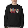 Freadom Anti-Banned Books – Read Banned Books Library Youth Crewneck Sweatshirt