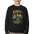 Fueled By Coffee And 19th Century Literature Book Tee Youth Crewneck Sweatshirt Fueled By Coffee And 19th Century Literature Book Tee Youth Crewneck Sweatshirt
