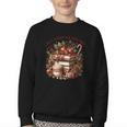 Fully Booked For Christmas Cozy Holiday Books Winter Reading Youth Crewneck Sweatshirt Fully Booked For Christmas Cozy Holiday Books Winter Reading Youth Crewneck Sweatshirt