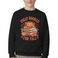 Fully Booked For Fall Books Pumpkin Autumn Thanksgiving Youth Crewneck Sweatshirt Fully Booked For Fall Books Pumpkin Autumn Thanksgiving Youth Crewneck Sweatshirt