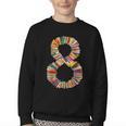 Fun 8th Birthday Books Themed 8 Years Old Boys Kids Girls Youth Crewneck Sweatshirt Fun 8th Birthday Books Themed 8 Years Old Boys Kids Girls Youth Crewneck Sweatshirt