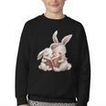 Funny Book Reading Quote For Women And Girls Rabbits Youth Crewneck Sweatshirt