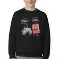Gamer Book Lover Girl Women Bookworm Video Gaming Daughter Youth Crewneck Sweatshirt