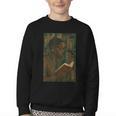 Geometric History Educated Women Teacher Book Melanin Youth Crewneck Sweatshirt