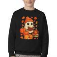 Ghost Reading Book Lovers Autumn Fall Halloween Youth Crewneck Sweatshirt Ghost Reading Book Lovers Autumn Fall Halloween Youth Crewneck Sweatshirt